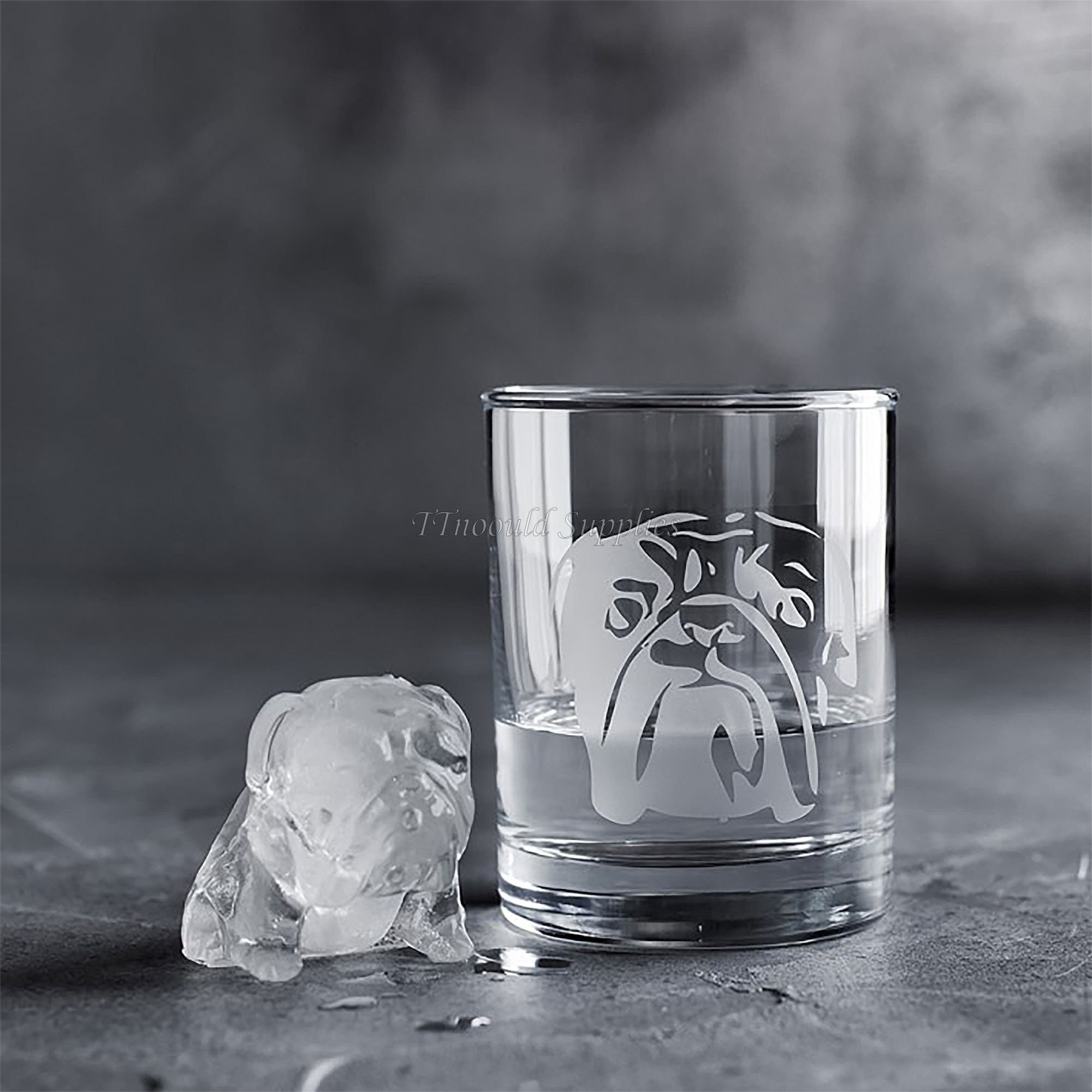 Tohuu Bulldog Ice Mold Slow Melting Ice Molds 3d Dog Ice Cube