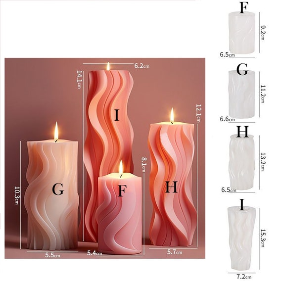 Moules à Bougies 3D En Forme De Colonne Romaine Pour La Fabrication De Bougies, Moules à