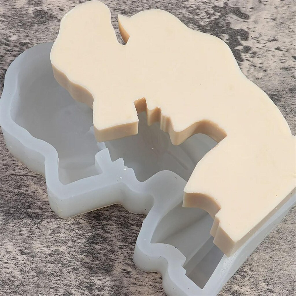 Stampo In Silicone Per Candela A Forma Di Coppia Romantica - Resina Epossidica E Gesso - Fai Da Te Casa