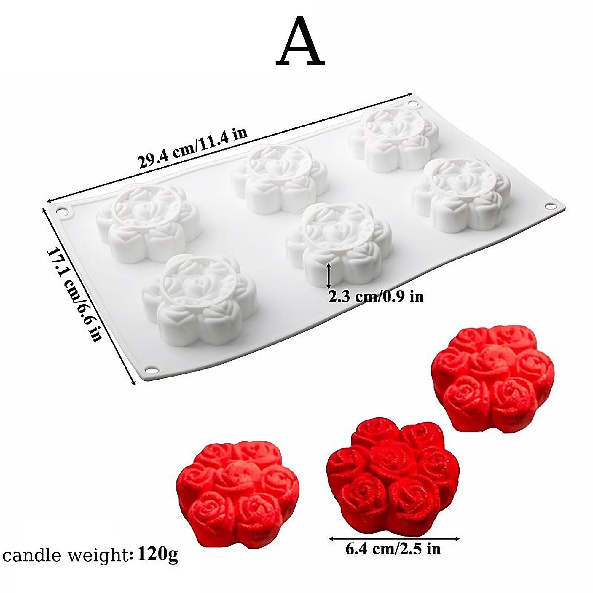 COMFEELING Rose Silicone Cake Mold – 6 Inch Floral Baking Pan For Valentine’s Day, Wedding & More