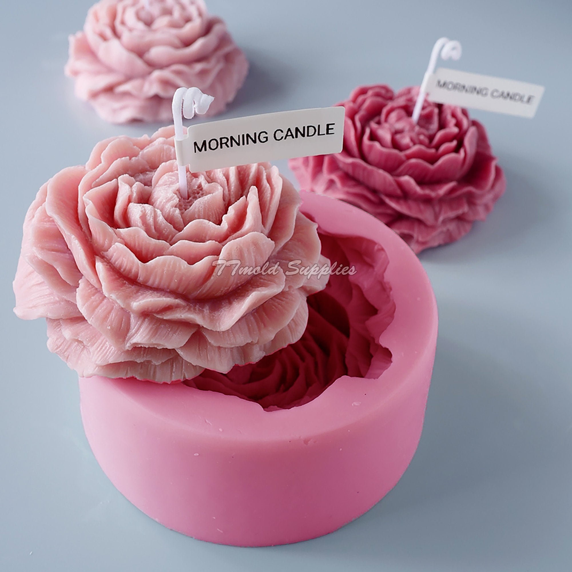 3D Silicone Candle Mold Peony Flower Handmade Soap AromatherapyLarge Plaster 3D Silicone Candle Mold Peony Flower Handmade Soap AromatherapyLarge Plaster