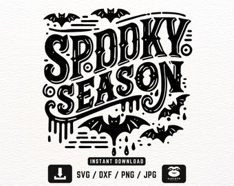 Halloween svg, Spooky Season svg, png dxf Files, Instant DOWNLOAD for Cricut, Happy Halloween svg, Spooky svg, Spooky Vibes svg
