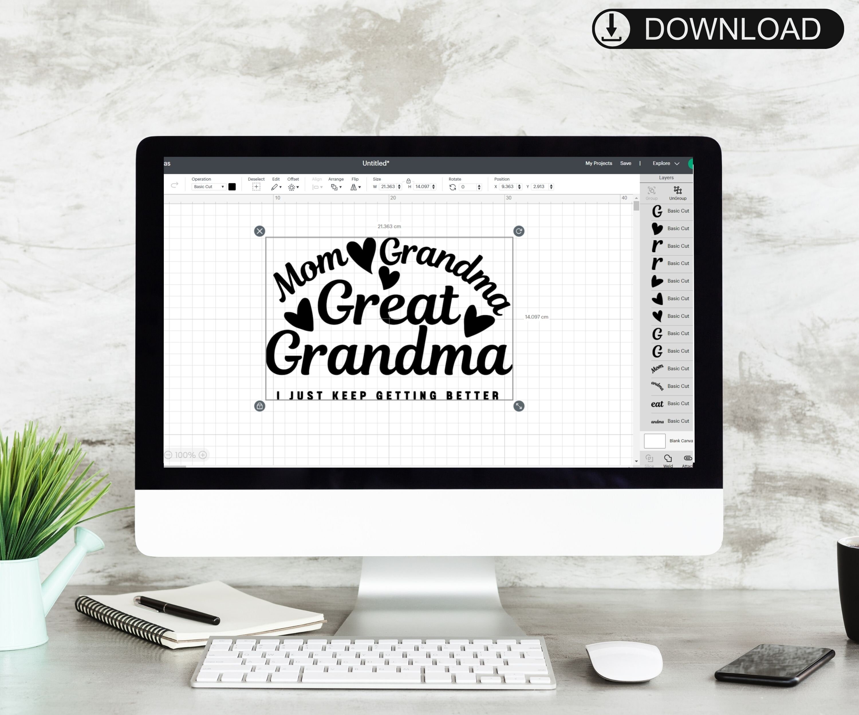 Mom Grandma Great Grandma Svg, I Just Keep Getting Better Svg, Instant ...