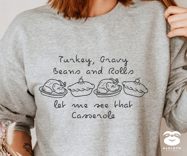 Turkey Gravy Beans and Rolls Let Me See That Casserole Svg Etsy