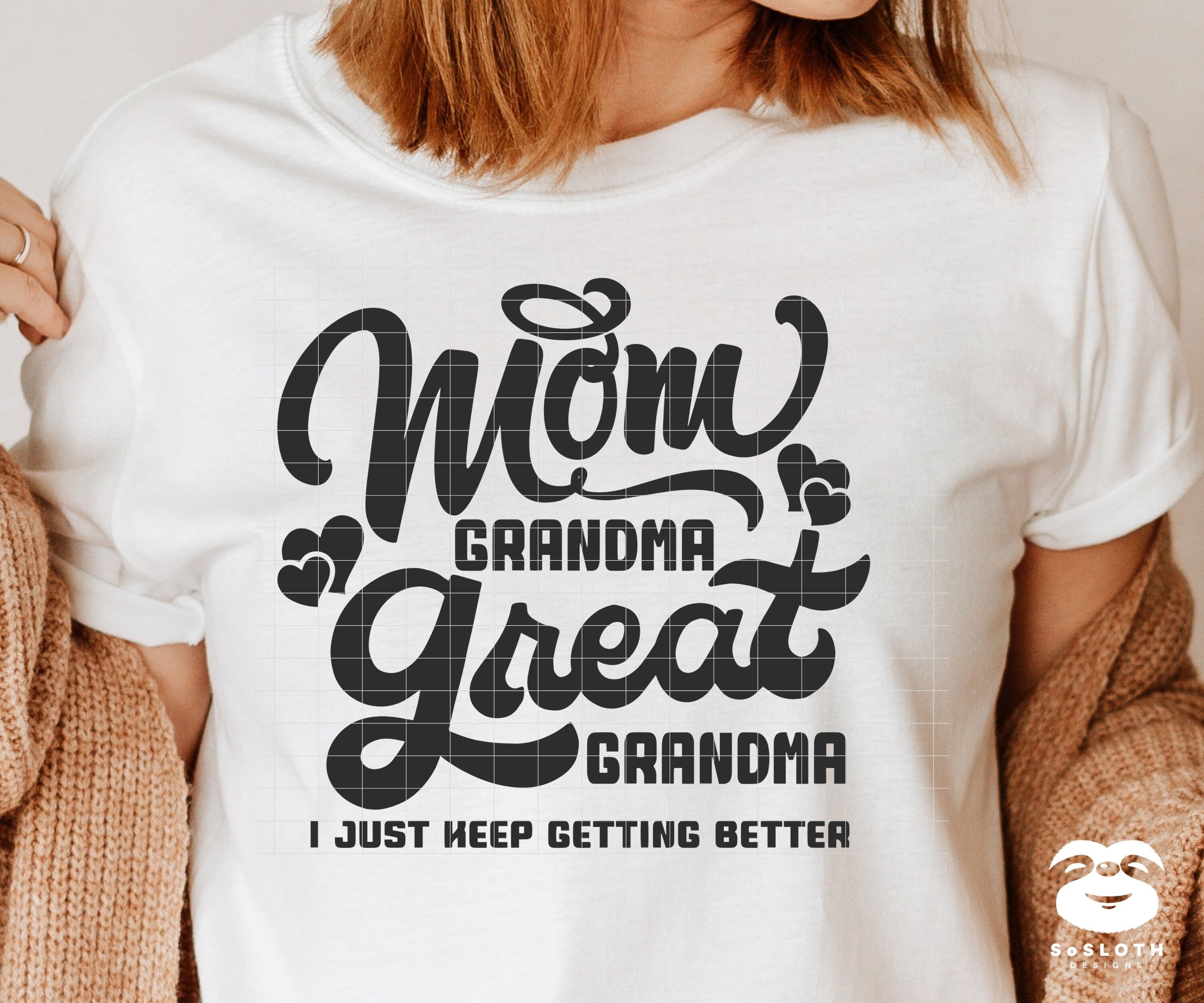 Mom Grandma Great Grandma Svg, I Just Keep Getting Better Svg, Instant ...