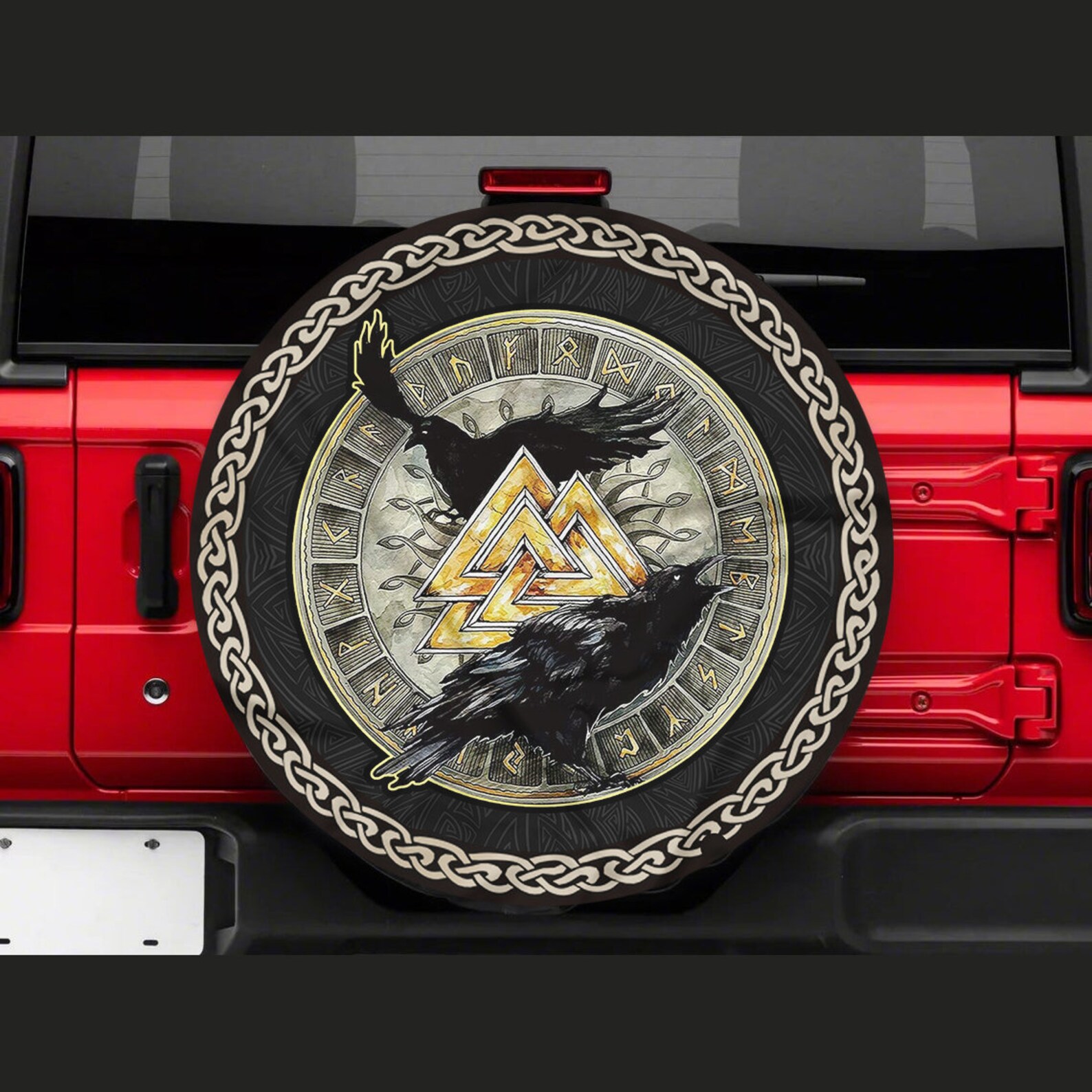 Viking tire cover irish patriot custom spare tire cover Etsy