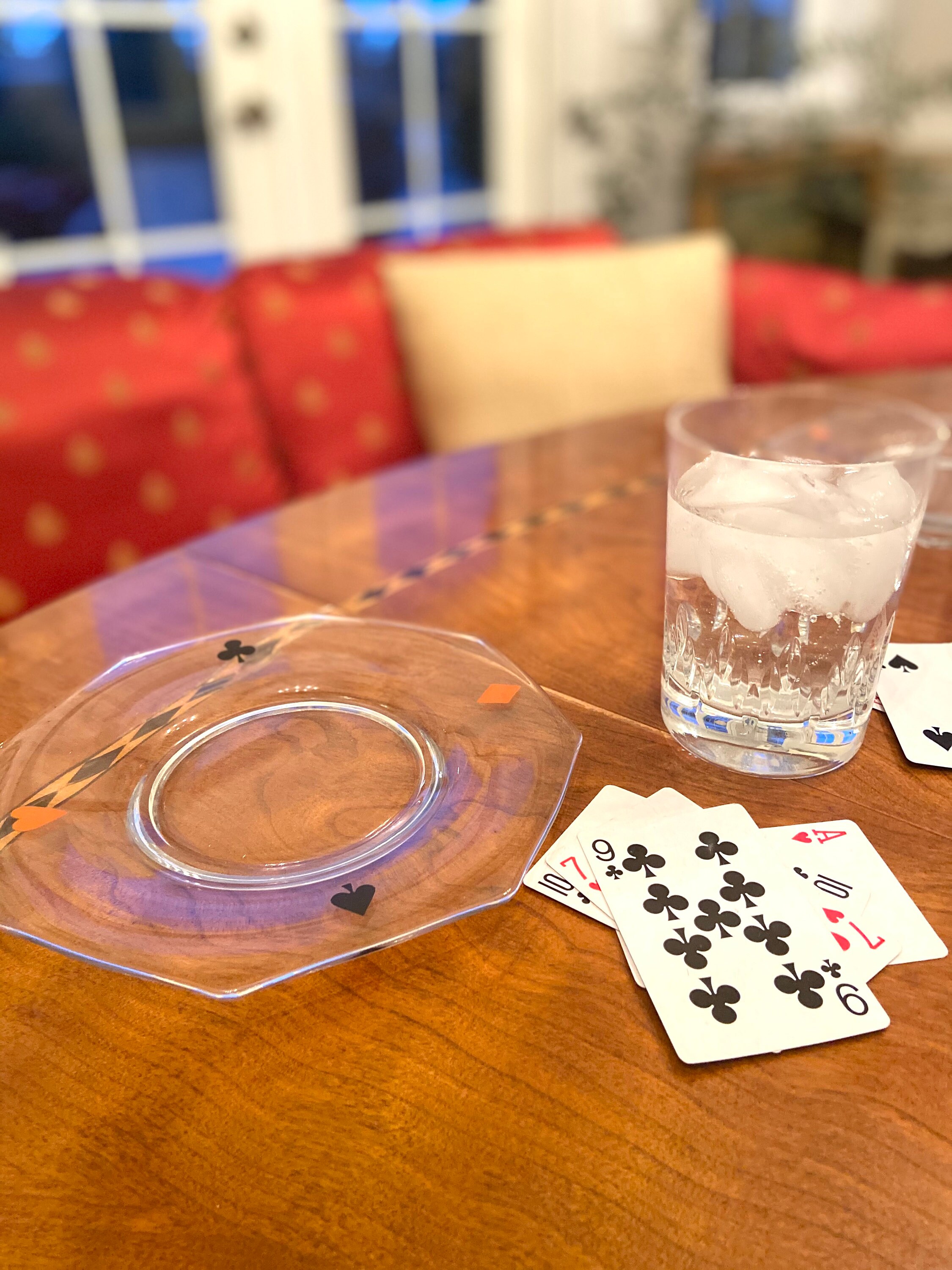Set of 2 Playing Cards Appetizer Plates Glassware Card Etsy