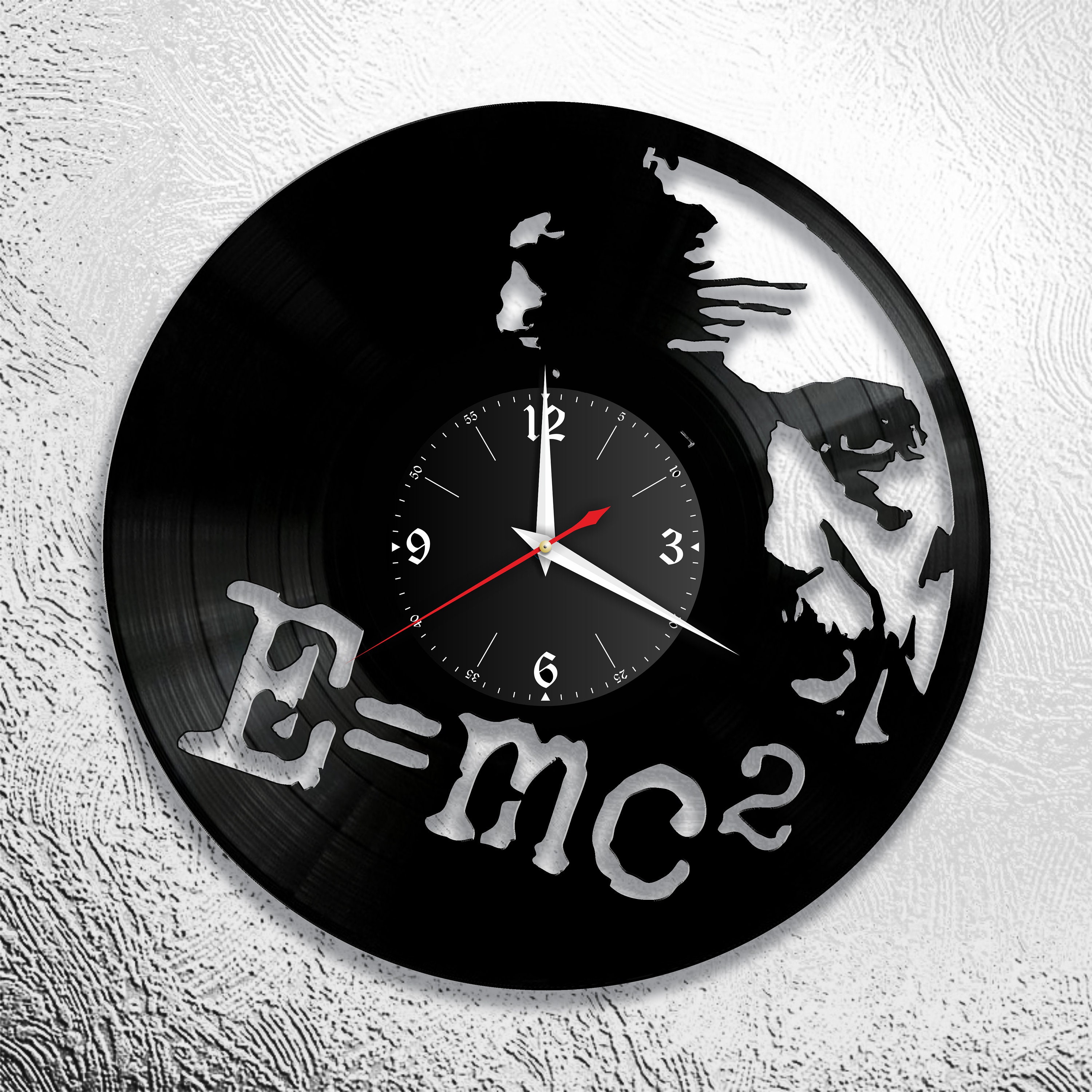 Project Vinyl Clock. Einstein. Vinyl clockvinyl wall Etsy