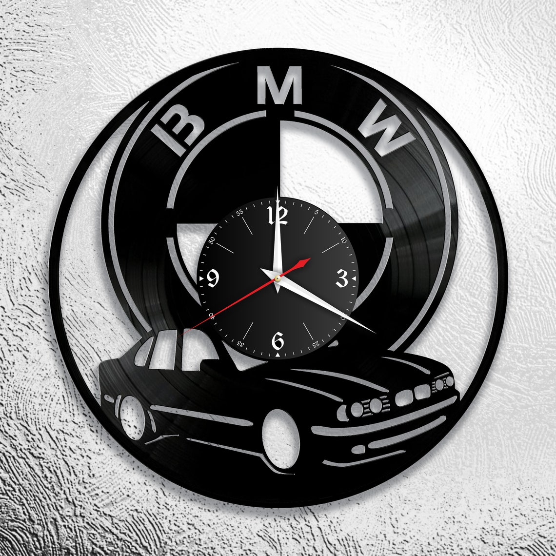 Project Vinyl Clock. Car 2. modernmo clock DXF CDR vector Etsy