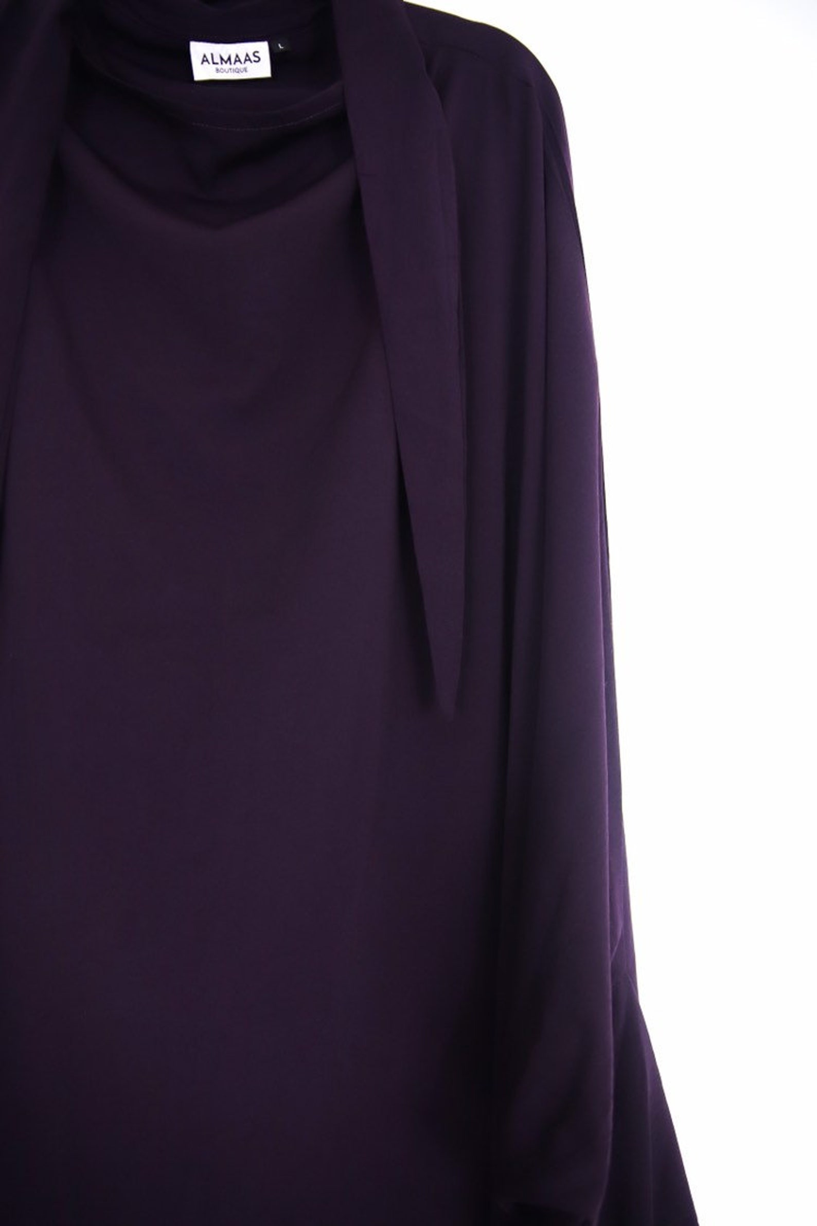 Jilbab Two Piece Purple Jilbab French Jilbab Tie-back - Etsy