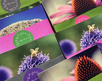 WIldgardenlove Set of 7 square postcards