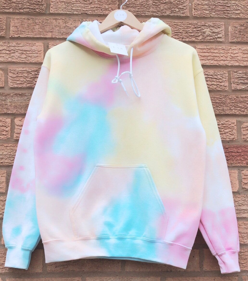 Pastel tie dye jumper hotsell