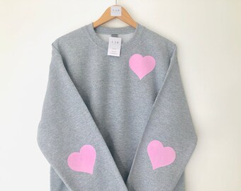 Pink Heart Jumper - Etsy Singapore