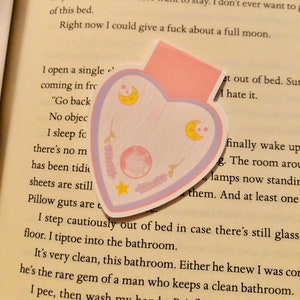 Lindo Pastel Planchette Marcador Magnético / Libro Regalo / Regalos para Lectores / Ratón de Biblioteca / Bruja Pastel