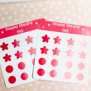 Cherry Blossom Ombré Bullet Journal Sticker Sheet