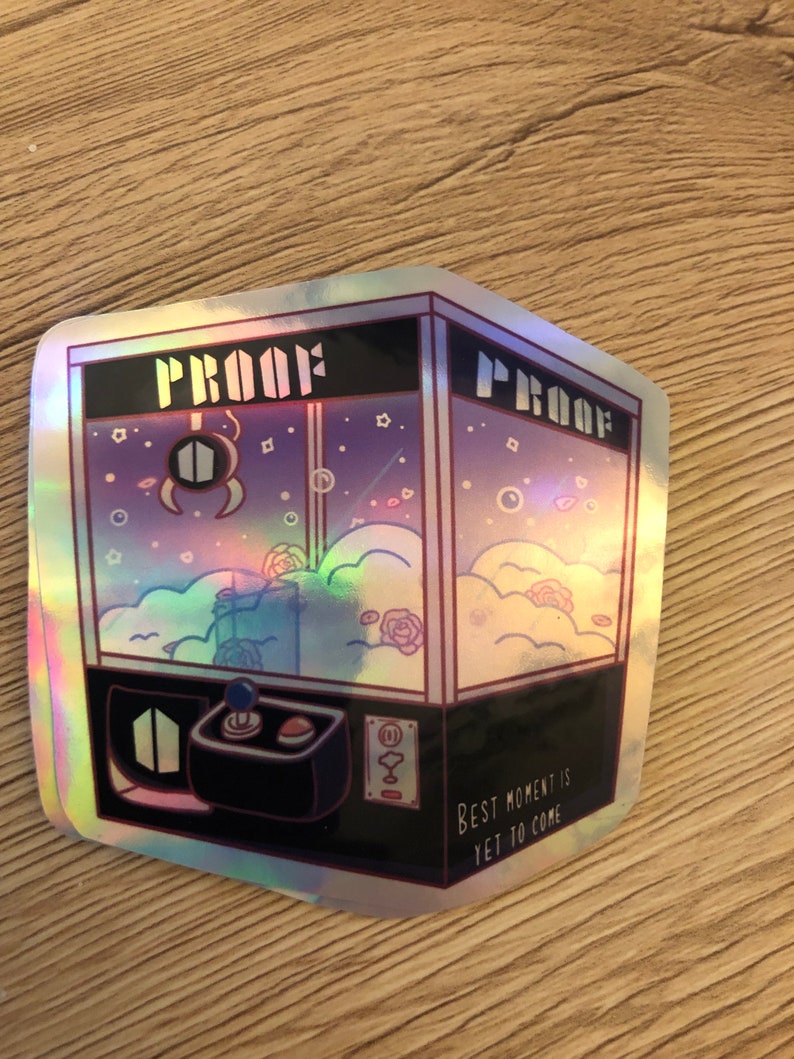 Proof Album Holographic Claw Machine Sticker - Etsy