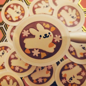 Bunny curry rice sticker