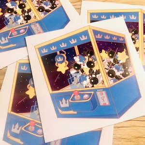 Cute King Heart crane game print