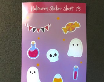 Halloween sticker sheet