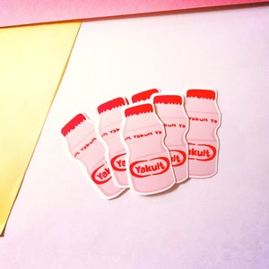 Cute pink yogurt sticker
