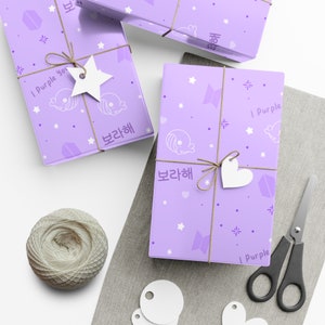 BTS inspiriert I Purple You Geschenkpapier