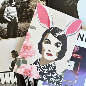 XL Postkarte/ Miniposter zum Osterfest "Coco Bunny" DIN A5 mit Umschlag