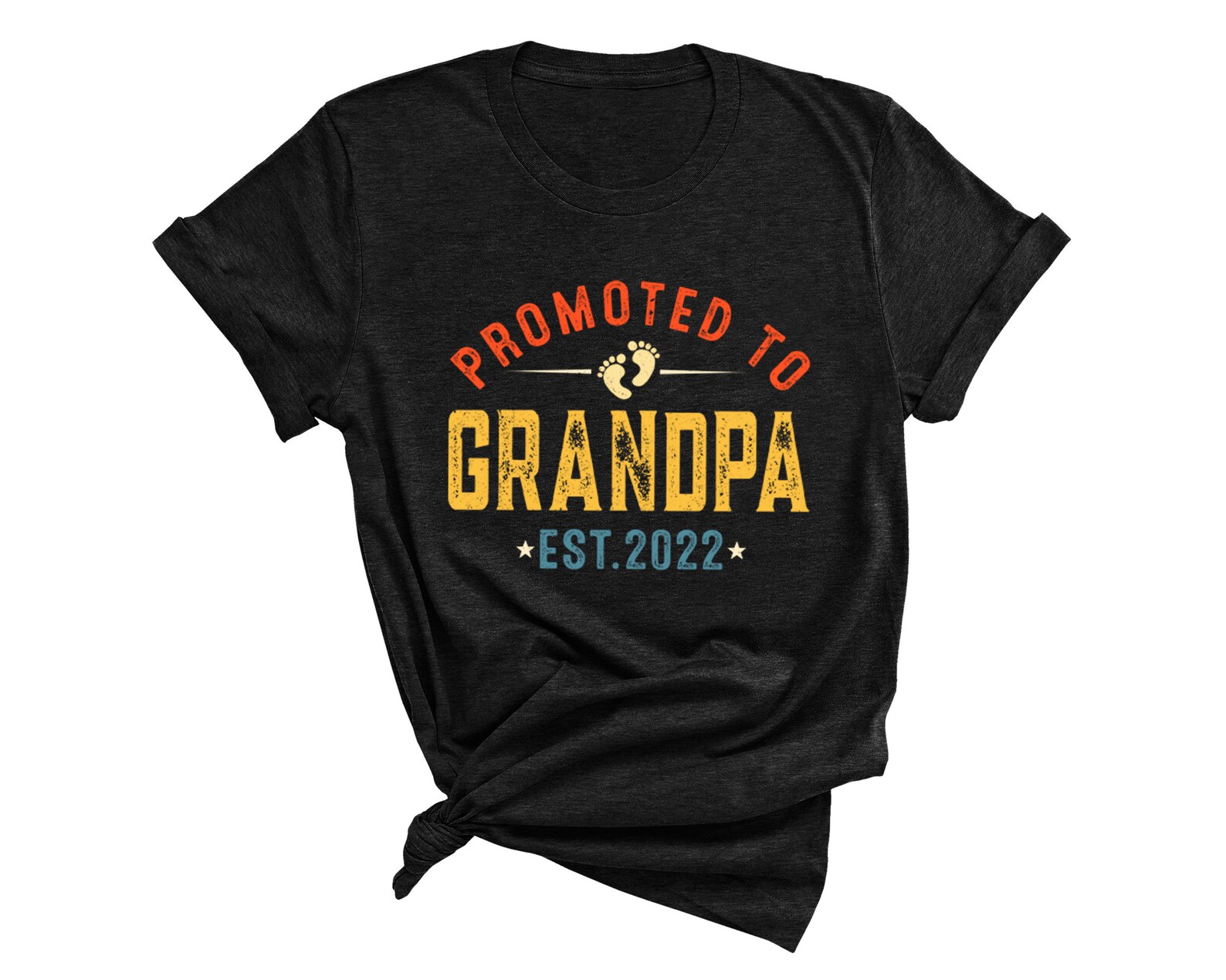 Promoted To Grandpa Est. 2022 Shirt Father's Day Gift | Etsy