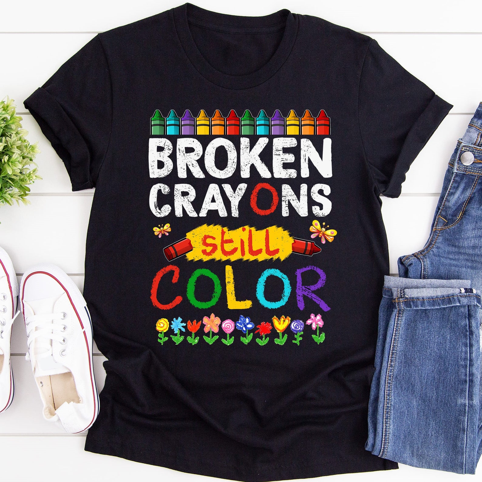 Broken Crayons Still Color Shirt Mental Health Awareness Etsy