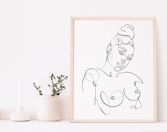 Black Woman Nude Art | Etsy