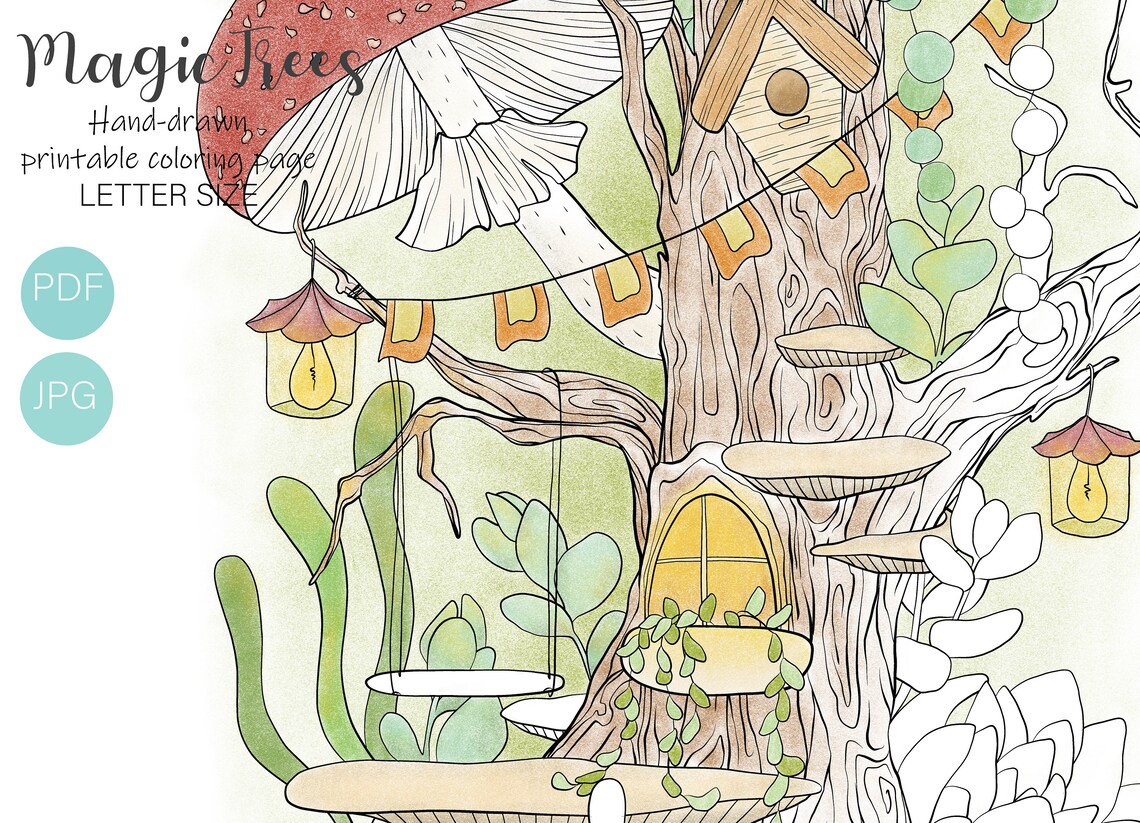 Magic motown downloadable coloring sheets adult coloring | Etsy