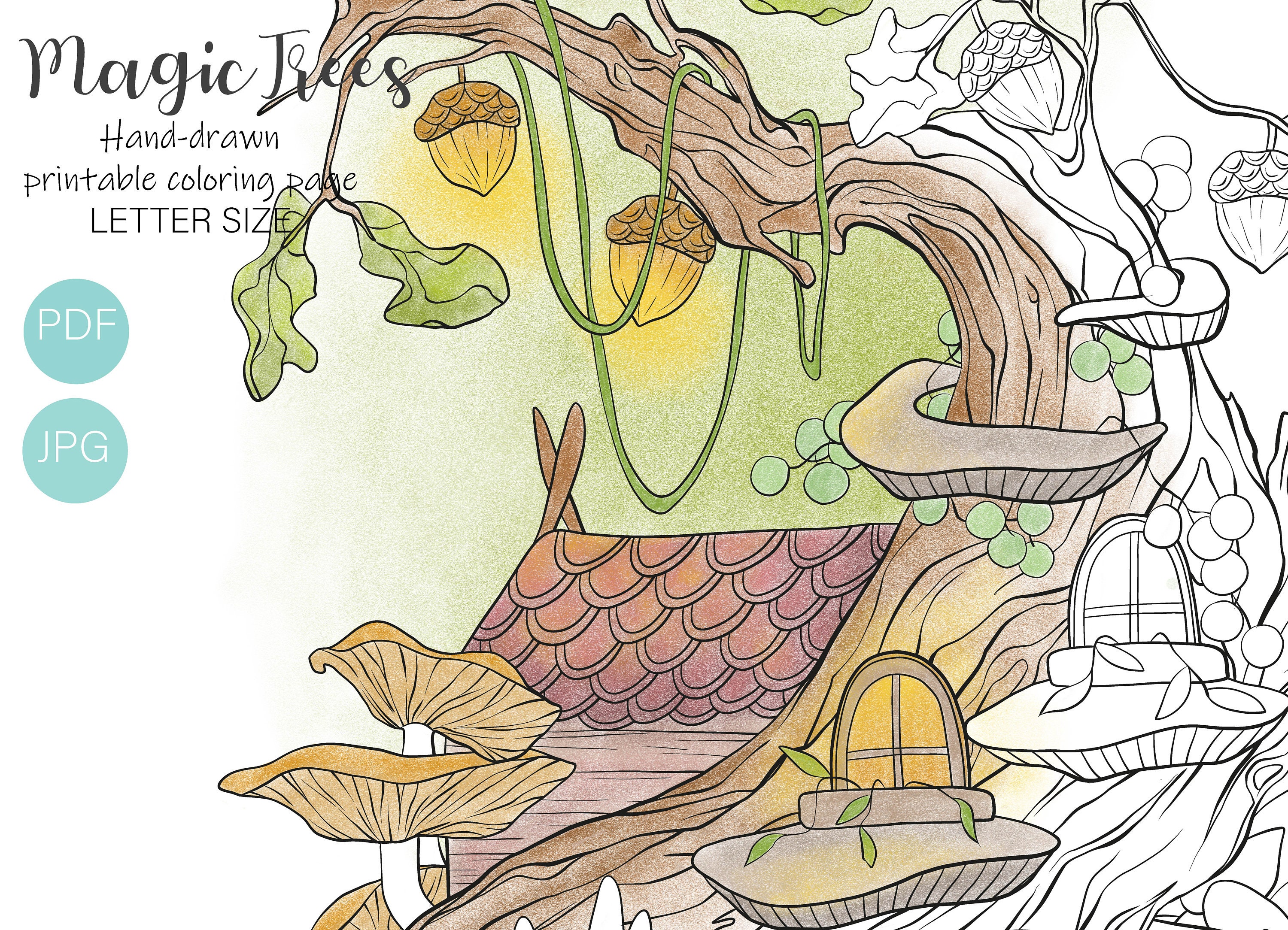 Adult Coloring Pages Printable Magic Motown Coloring Sheets Etsy