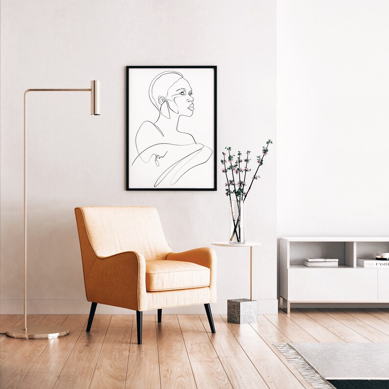 Hand Drawn Single Line Art Single Line Art Minimalist Wall Art One Line Black Woman One Line Face Wall Art Face Line Art Digital Download Art Collectibles Prints Delage Com Br