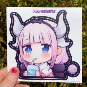 Dragon Maid Kanna Milk Sticker