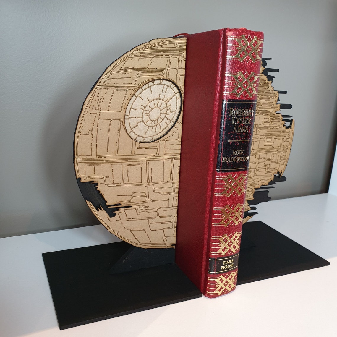 Custom Bookends Death Star Etsy
