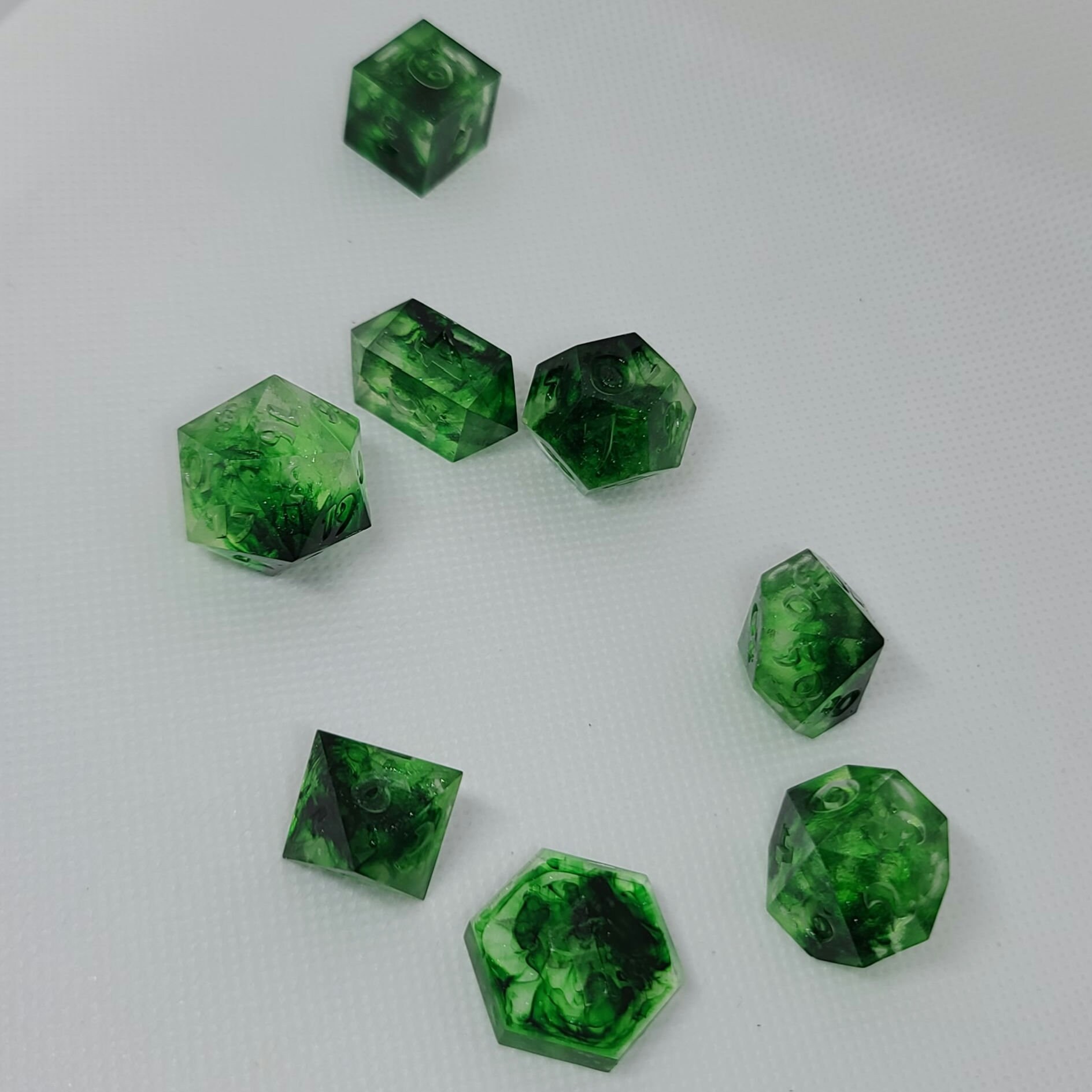 Set de dados poliédricos de 8 piezas | Etsy