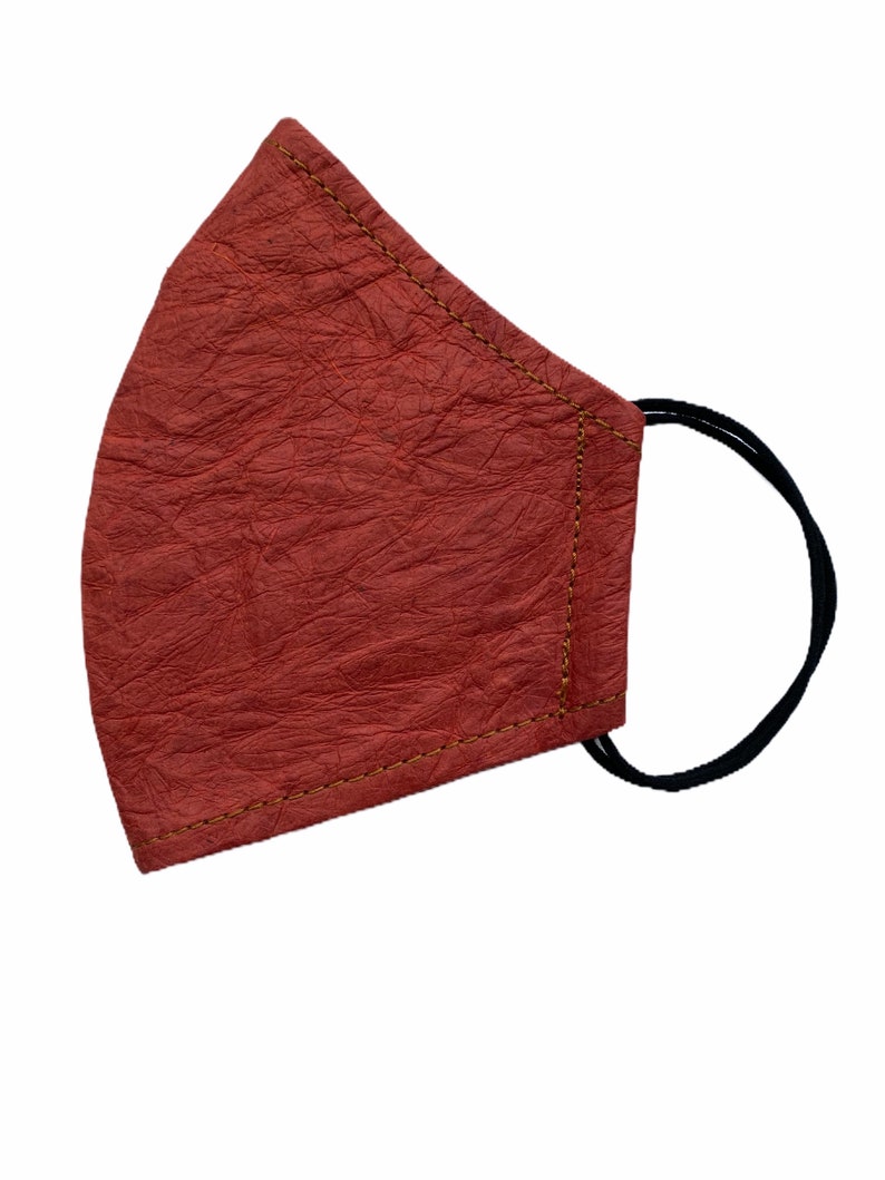 Organic Face Mask Abaca Hemp Fiber Orange Color Environment Etsy