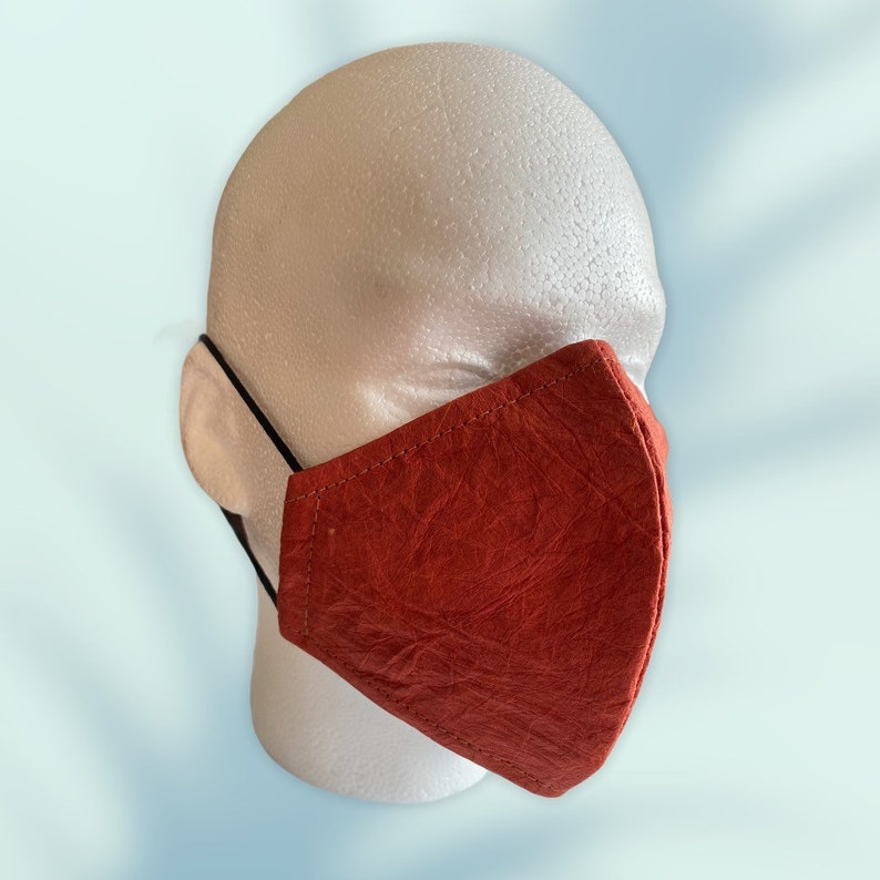 Organic Face Mask Abaca Hemp Fiber Orange Color Environment Etsy