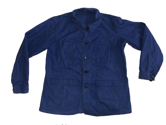 SNC St James Size M-L blue work jacket French work