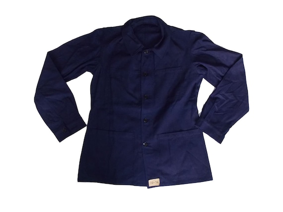 Unworn size M blue work jacket French worker dead