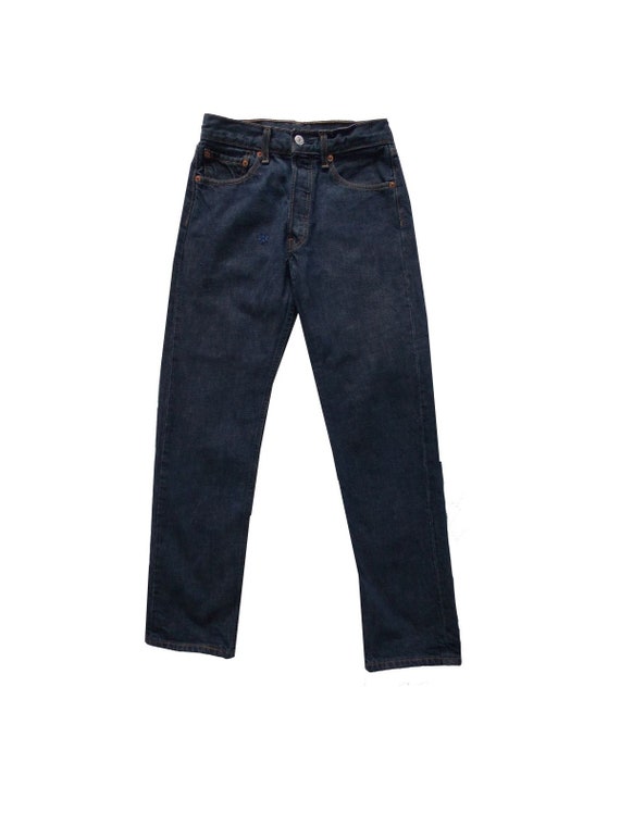 Jeans 501 Levis 28x30 vintage 90s patch virtuosite