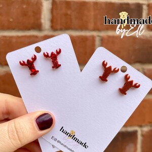 Lobster stud or clip-on earrings