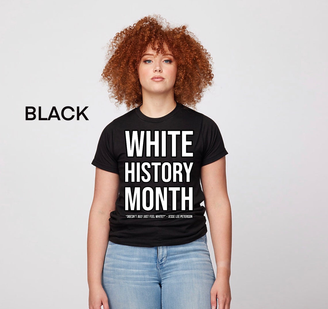 The Official White History Month Tshirt by BOND Etsy