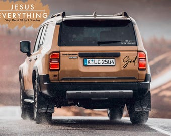 Jesus over everything car decal,Jesus decal,Jesus saved me,Christian girl decal,Jesus decal,car decal,vinyl decal,Jesus window decal