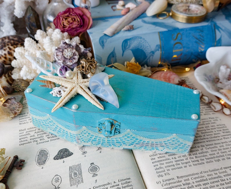 Sea Witch Coffin Box Starter Kit, Beginner Witchcraft Set, Sea Goddess ...
