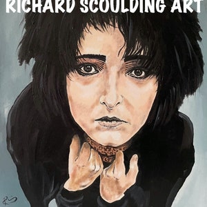 Siouxsie, Portrait - Original Oil Painting on Canvas.