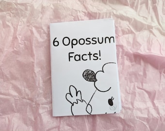Mini zine sur Opossum Facts : un zine fait main léger
