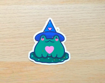 Sticker en vinyle Grenouille sorcière