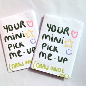 Your Mini Pick Me Up Mini Zine ~ 1 Page Zine ~ Mental Health ~ Cute Zine ~ Mental Health Zine ~ Handmade Zines
