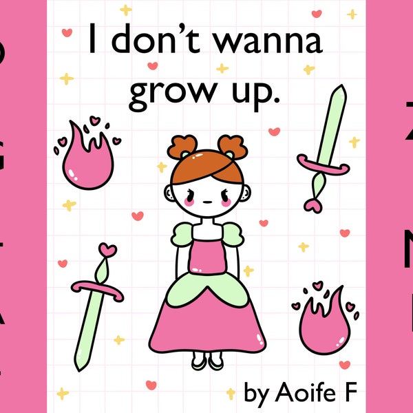 I don't wanna grow up ~ Digital Zine ~ Growing Up Zine ~ Autism Zine ~ Digital Download