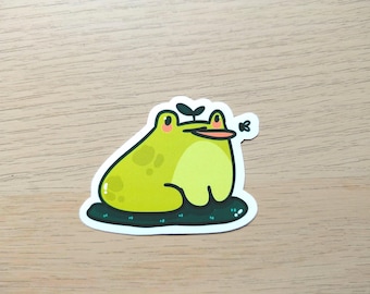 Hungry Frog Vinyl Sticker